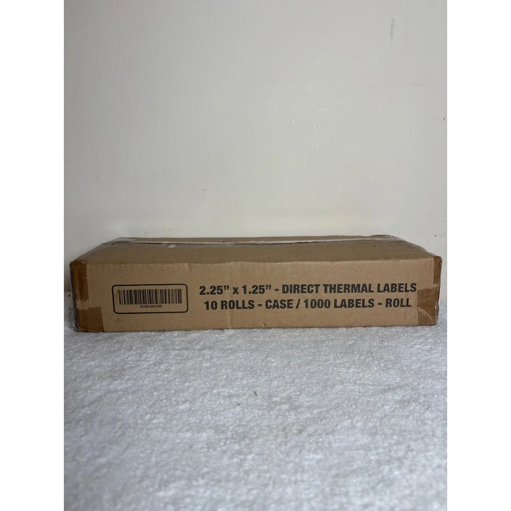 Direct Thermal Labels 2.25 x 1.25 Inch 1000 Per Roll 10 Rolls Case X002V64CKB
